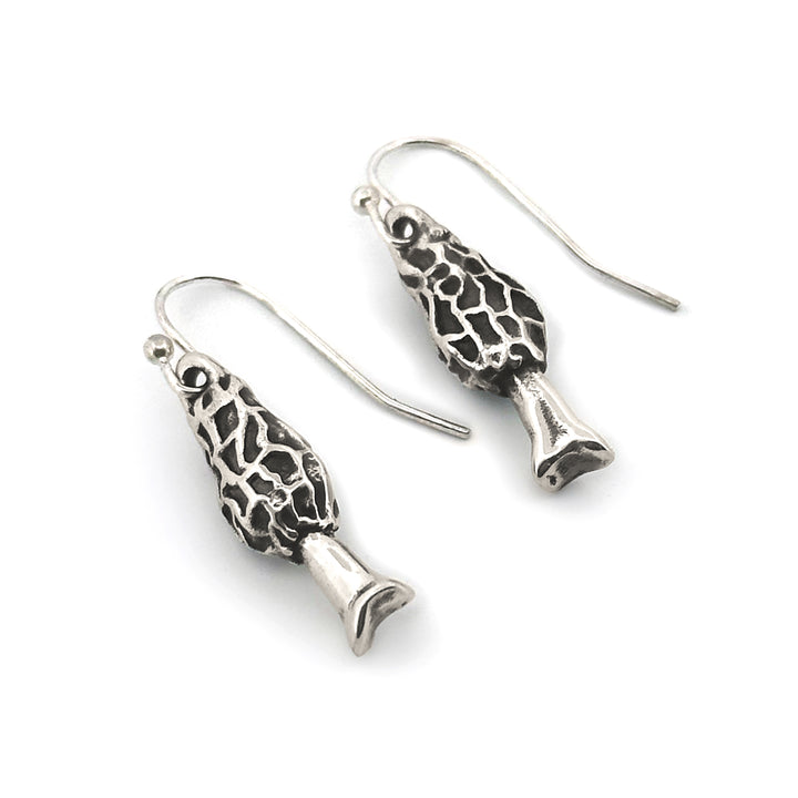 Morel Mushroom Earrings