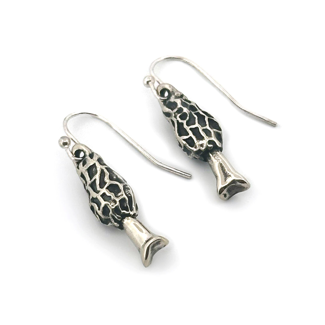 Morel Mushroom Earrings