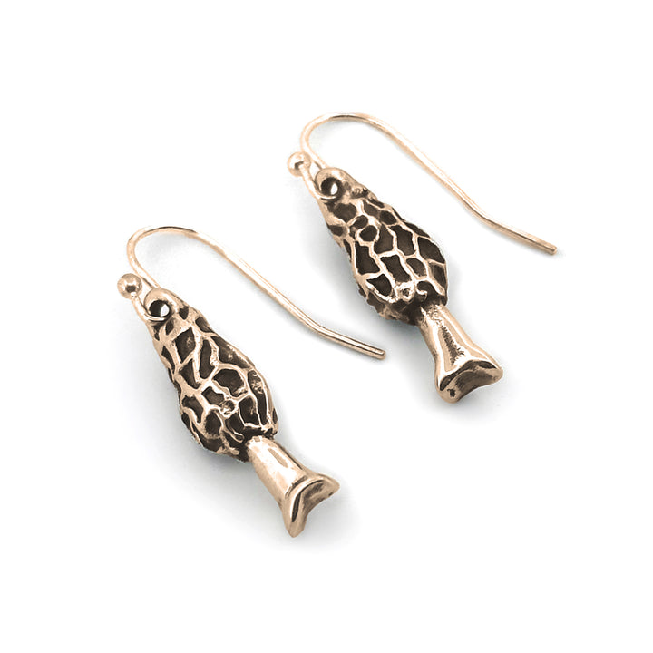Morel Mushroom Earrings