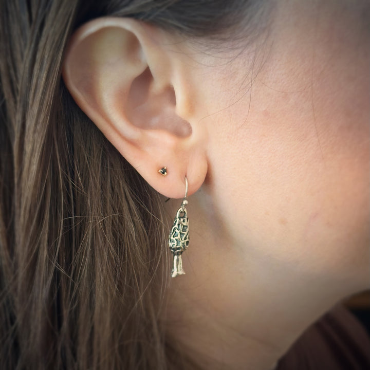 Morel Mushroom Earrings