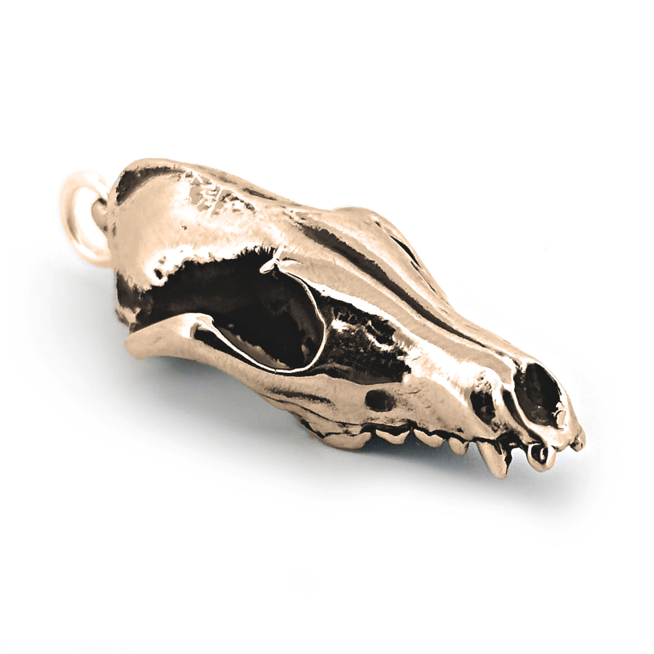 Red Fox Skull Pendant by Fire & Bone