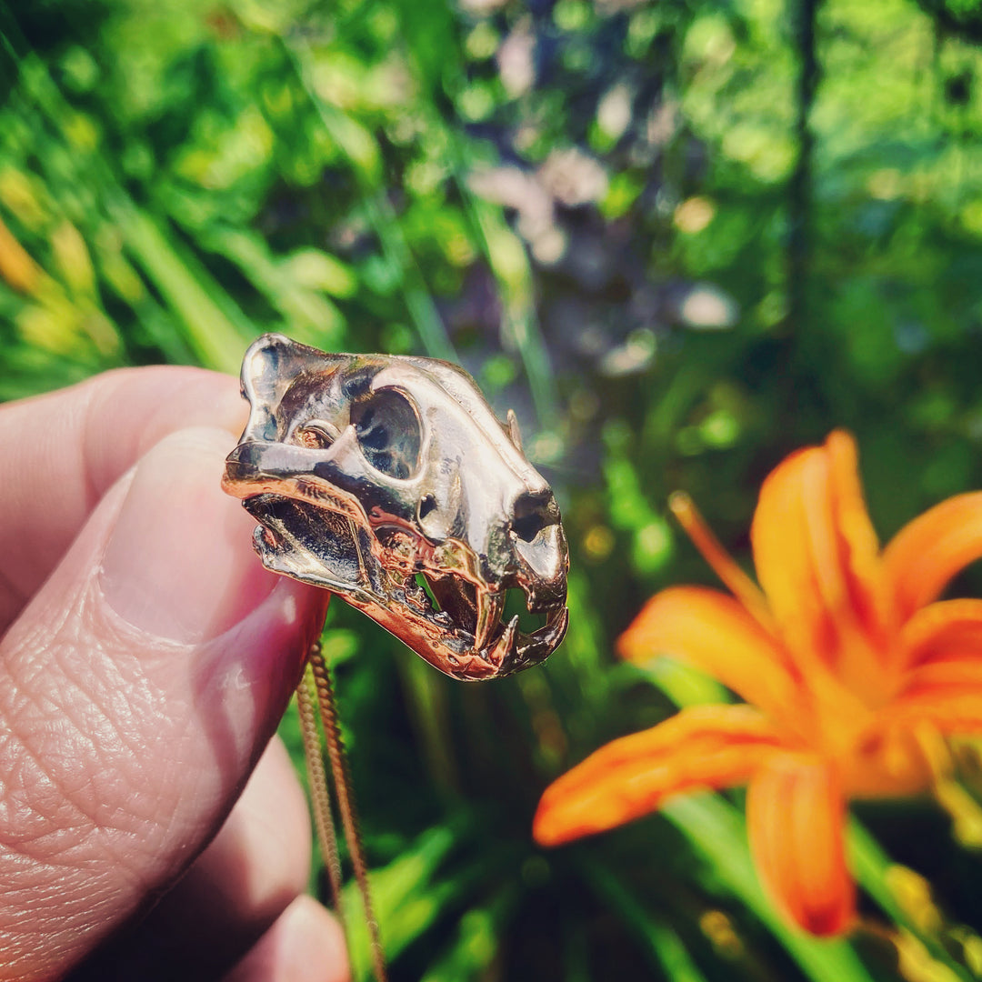 Feline Skull Pendants