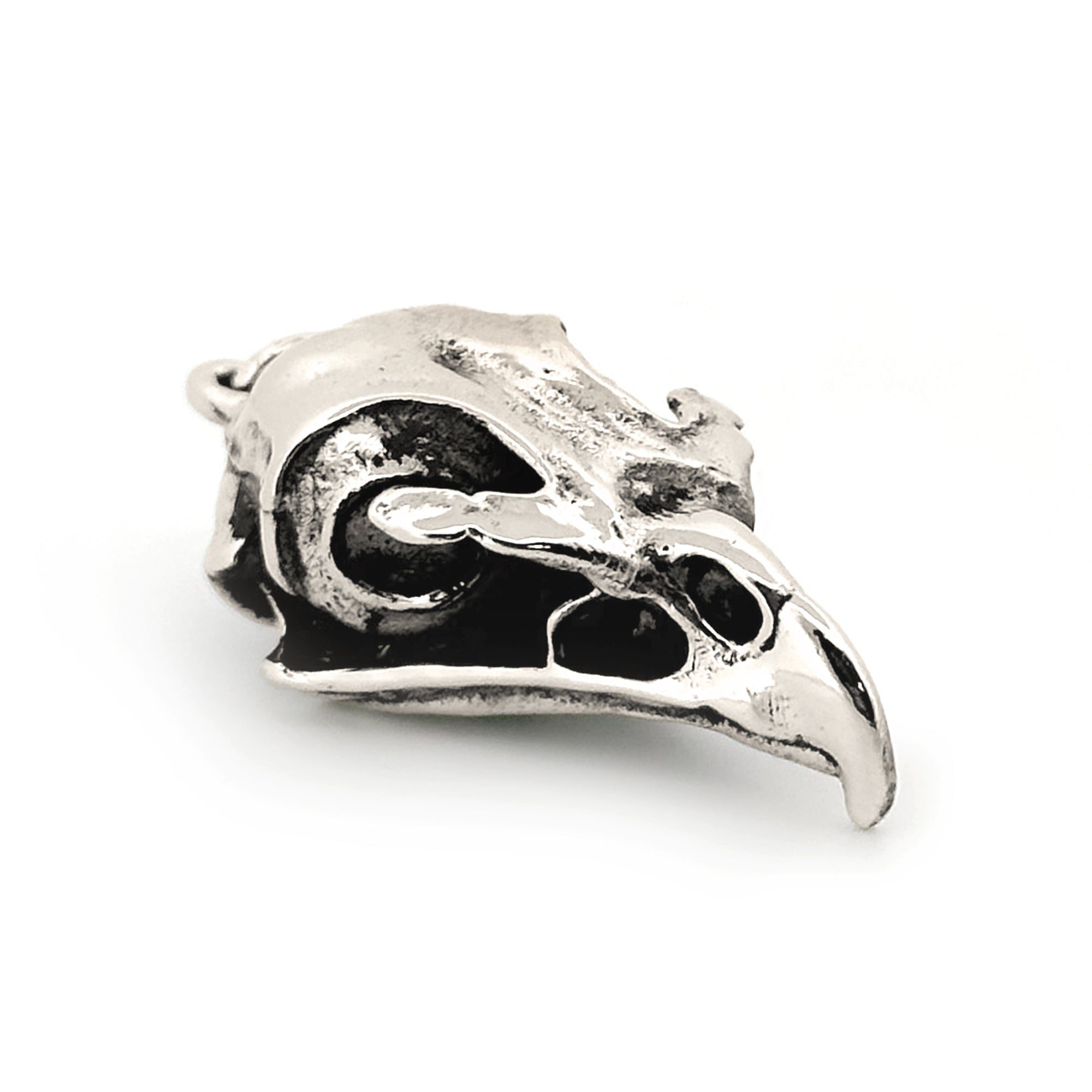 Red-Tailed Hawk Skull Pendant by Fire & Bone