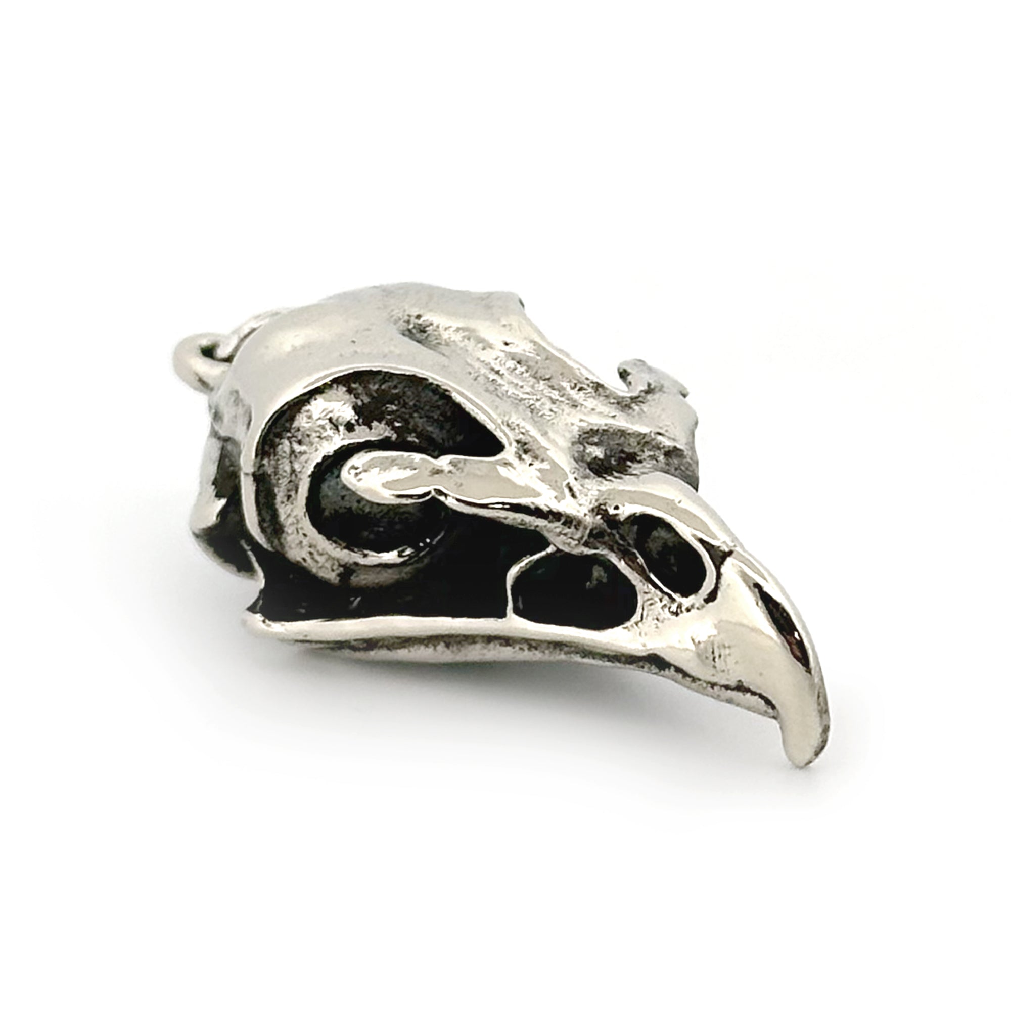 Red-Tailed Hawk Skull Pendant by Fire & Bone