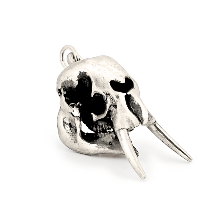 Sterling Silver African Forest Elephant Skull Pendant by Fire & Bone