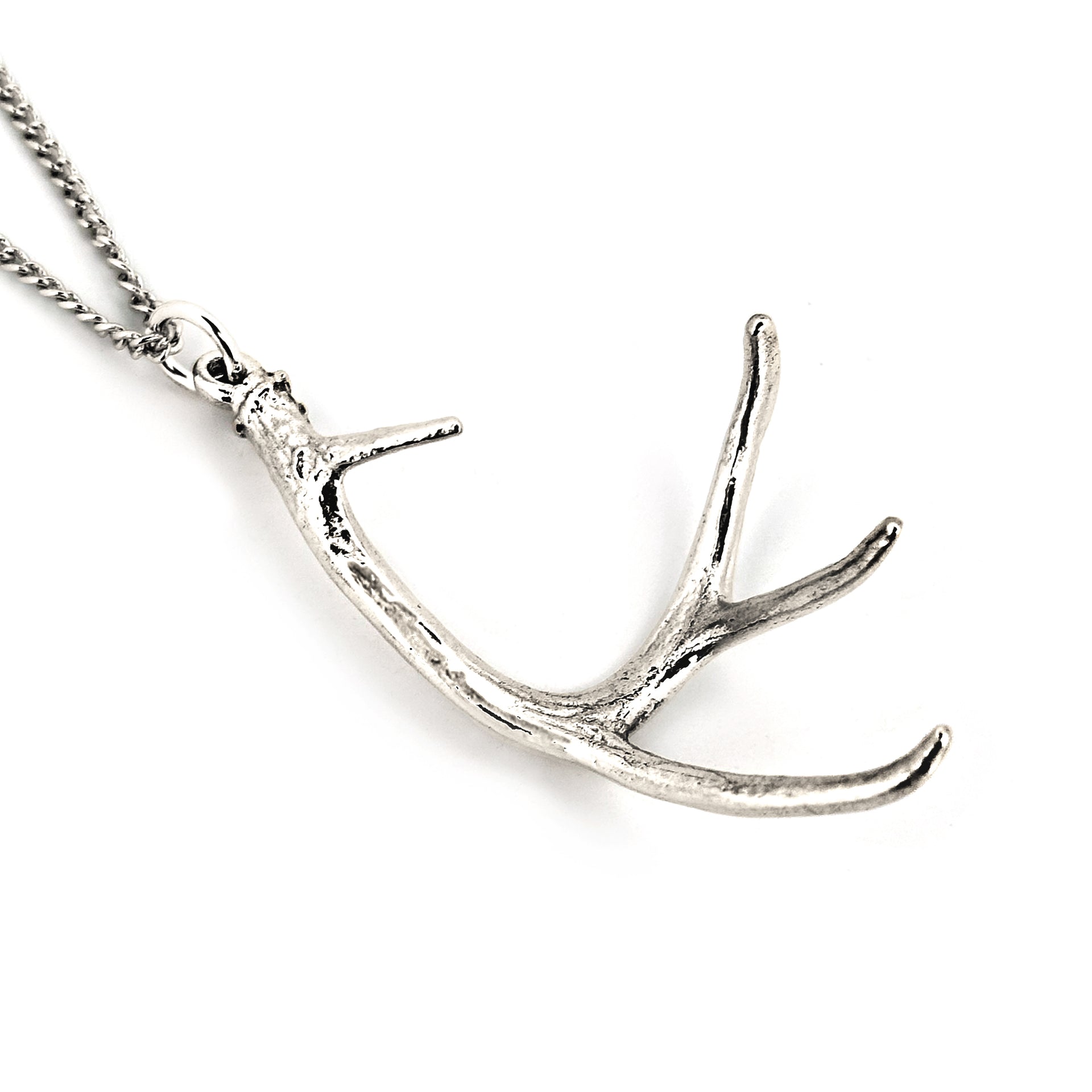 Deer Antler Pendant by Fire Bone - Main Image