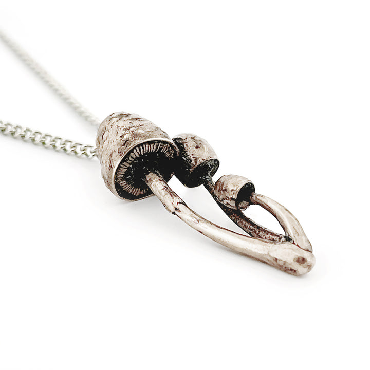 Gold Cap Mushroom Pendant