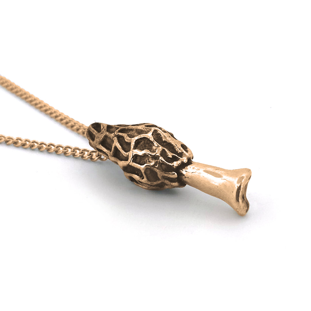 Morel Mushroom Pendant