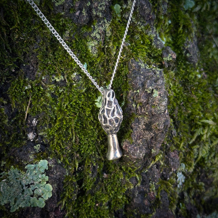 Morel Mushroom Pendant