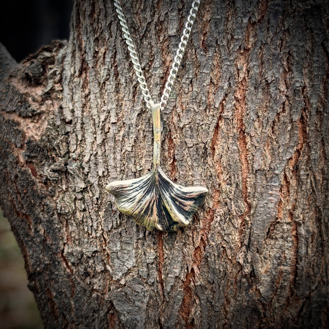 Ginkgo Leaf Pendant