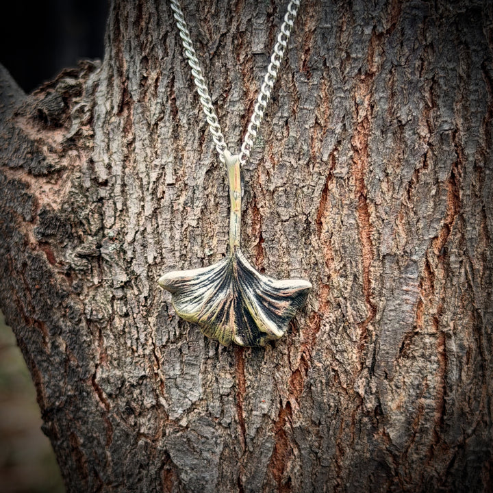 Ginkgo Leaf Pendant
