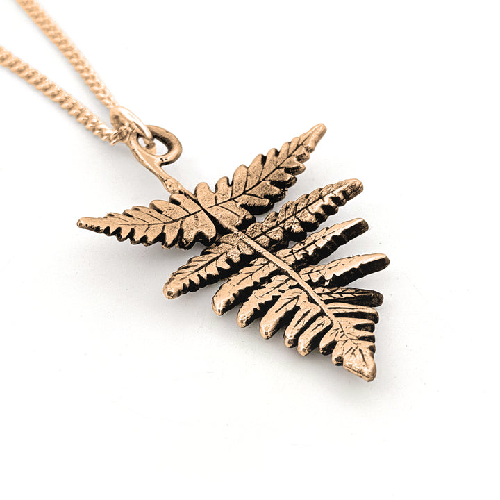 Autumn Fern Frond Pendant