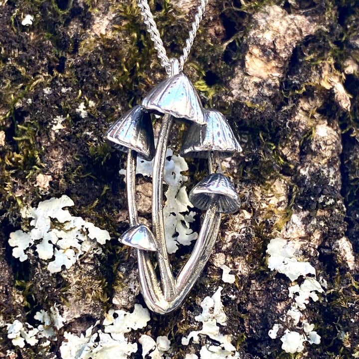 Fairy Inkcap Mushroom Pendant