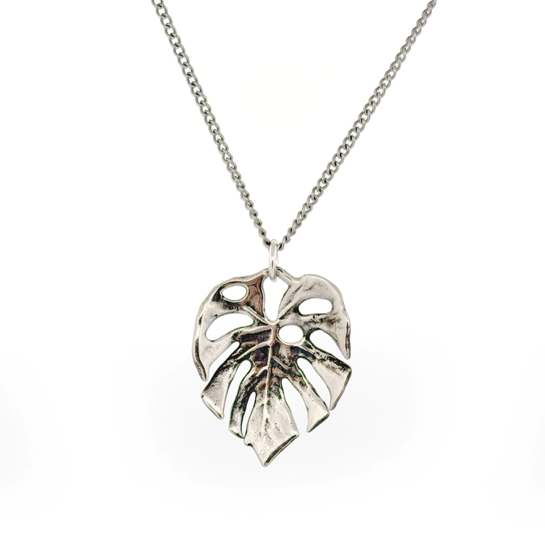 Monstera Leaf Pendant
