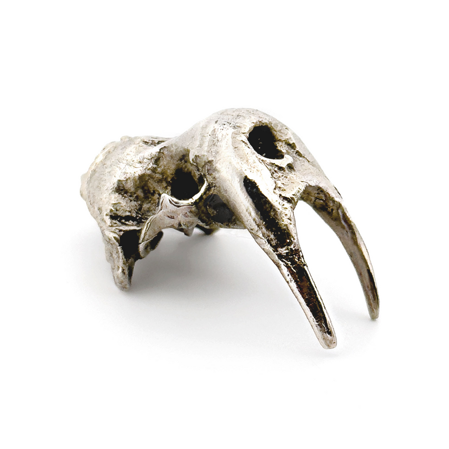 White Bronze Walrus Skull Pendant by Fire & Bone