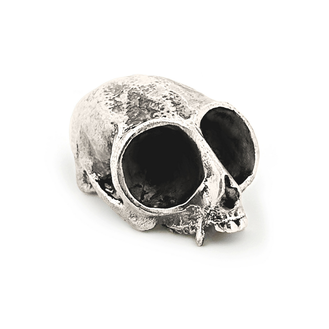 Sterling Silver Northern Owl Monkey Skull Pendant by Fire & Bone