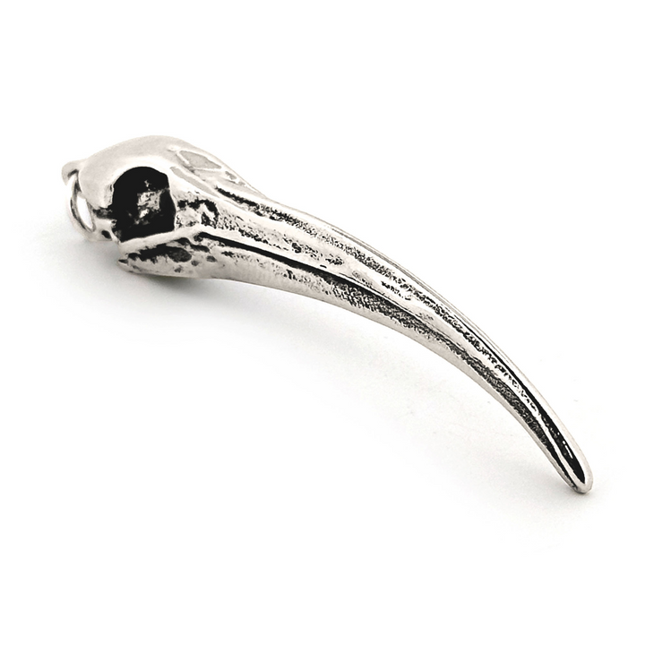Sterling Silver Sacred Ibis Skull Pendant by Fire & Bone