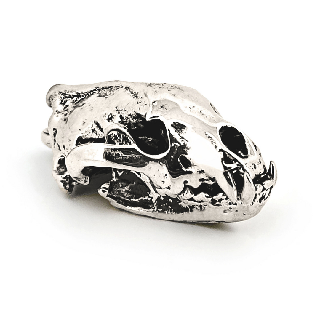 Sterling Silver Wolverine Skull Pendant by Fire & Bone