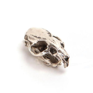 Bronze Brown Rat Animal Skull Pendant by Fire & Bone