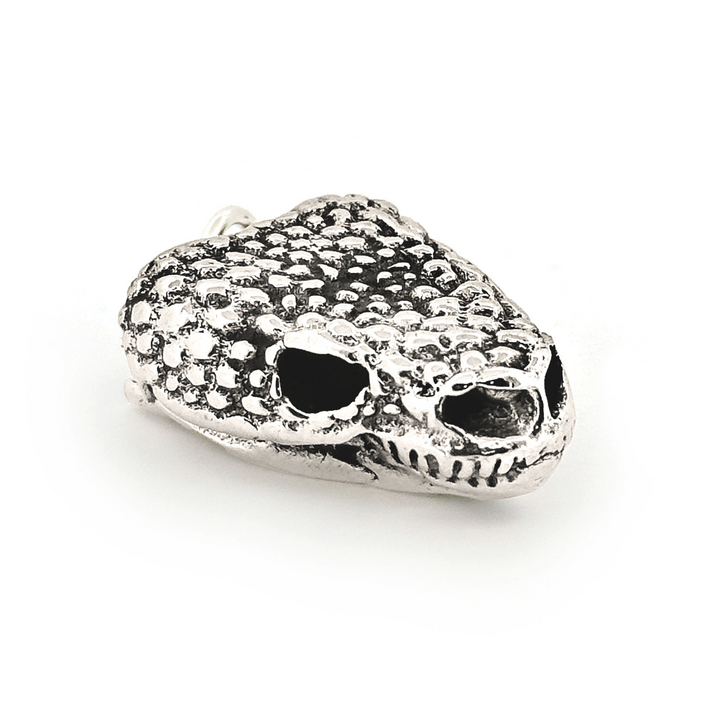 Sterling Silver Gila Monster Skull Pendant by Fire & Bone