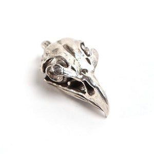 Silver Golden Eagle Animal Skull Pendant by Fire & Bone
