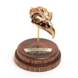 Bronze Golden Eagle Animal Skull Pendant by Fire & Bone