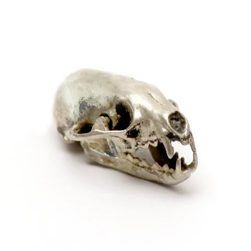 Silver American Pine Marten Animal Skull Pendant by Fire & Bone