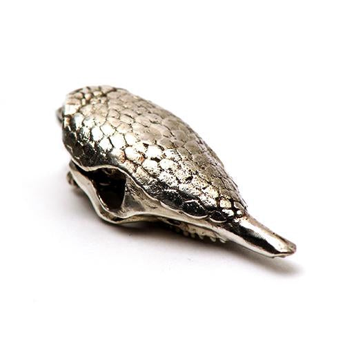 Bronze Nine-Banded Armadillo Animal Skull Pendant by Fire & Bone