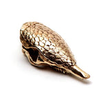 Bronze Nine-Banded Armadillo Animal Skull Pendant by Fire & Bone