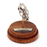Silver Jamaican Fruit Bat Animal Skull Pendant by Fire & Bone