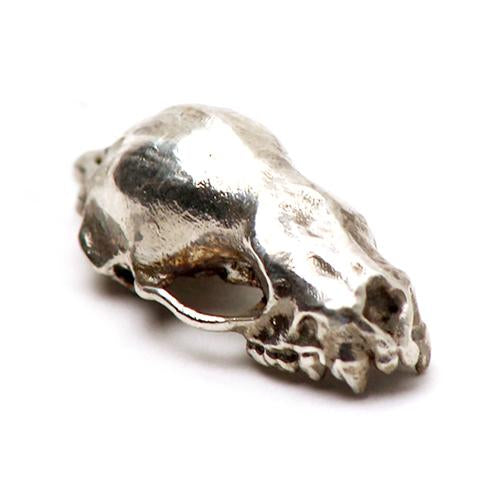 Silver Jamaican Fruit Bat Animal Skull Pendant by Fire & Bone