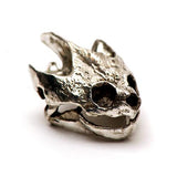 Bronze Snapping Turtle Animal Skull Pendant by Fire & Bone