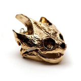 Bronze Snapping Turtle Animal Skull Pendant by Fire & Bone