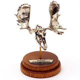 Silver Moose Animal Skull Pendant by Fire & Bone