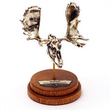 Bronze Moose Animal Skull Pendant by Fire & Bone