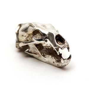 Silver Polar Bear Animal Skull Pendant by Fire & Bone