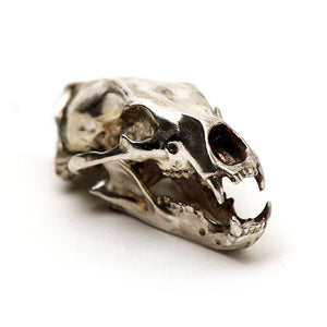 Bronze Polar Bear Animal Skull Pendant by Fire & Bone