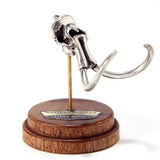 Silver Woolly Mammoth Animal Skull Pendant by Fire & Bone