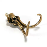 Bronze Woolly Mammoth Animal Skull Pendant by Fire & Bone