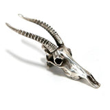 Silver Senegal Hartebeest Animal Skull Pendant by Fire & Bone