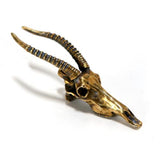 Bronze Senegal Hartebeest Animal Skull Pendant by Fire & Bone