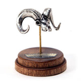 Bronze Bighorn Sheep Animal Skull Pendant by Fire & Bone