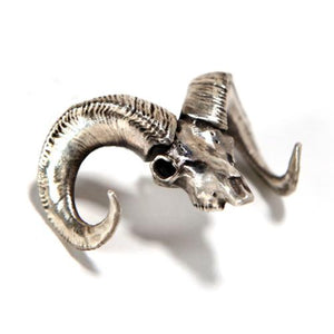 Bronze Bighorn Sheep Animal Skull Pendant by Fire & Bone