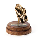 Bronze Cave Bear Animal Skull Pendant by Fire & Bone