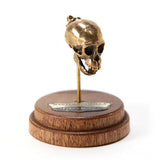 Bronze Chimpanzee Animal Skull Pendant by Fire & Bone
