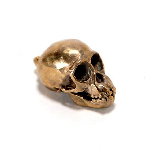 Bronze Chimpanzee Animal Skull Pendant by Fire & Bone