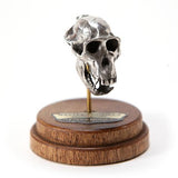 Silver Western Gorilla Animal Skull Pendant by Fire & Bone