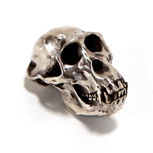 Bronze Western Gorilla Animal Skull Pendant by Fire & Bone