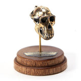 Bronze Western Gorilla Animal Skull Pendant by Fire & Bone