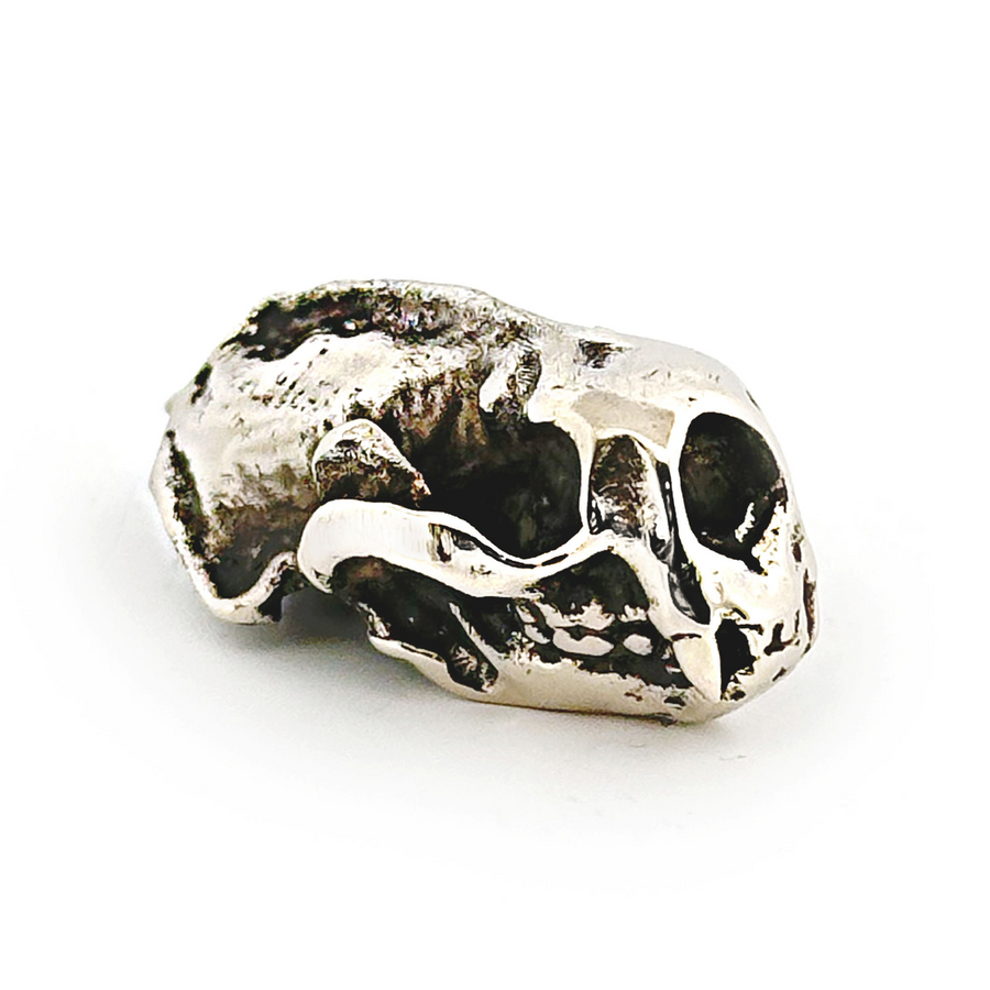White Bronze Sea Otter Skull Pendant by Fire & Bone